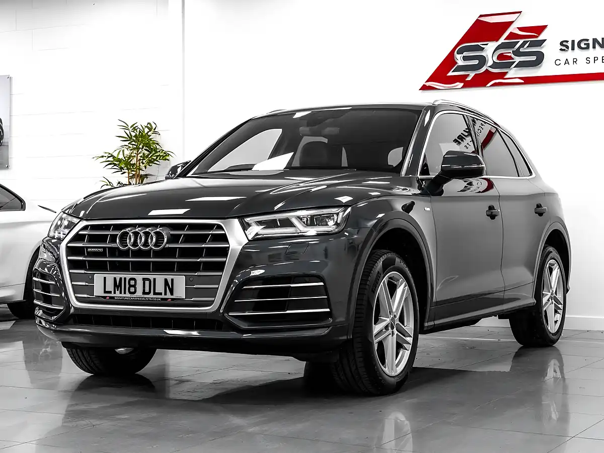 Used 2018 Audi Q5 S Line Grey - Front View