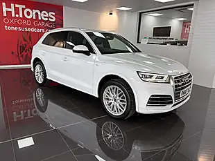 Used 2018 Audi Q5 S Line White - Interior and Exterior details 2