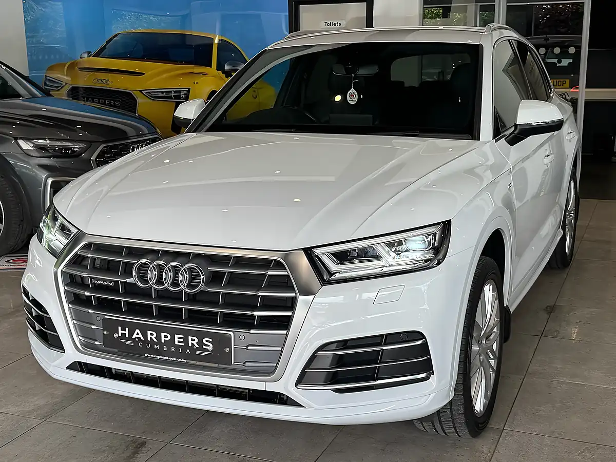 Used 2018 Audi Q5 S Line White - Interior and Exterior details 16