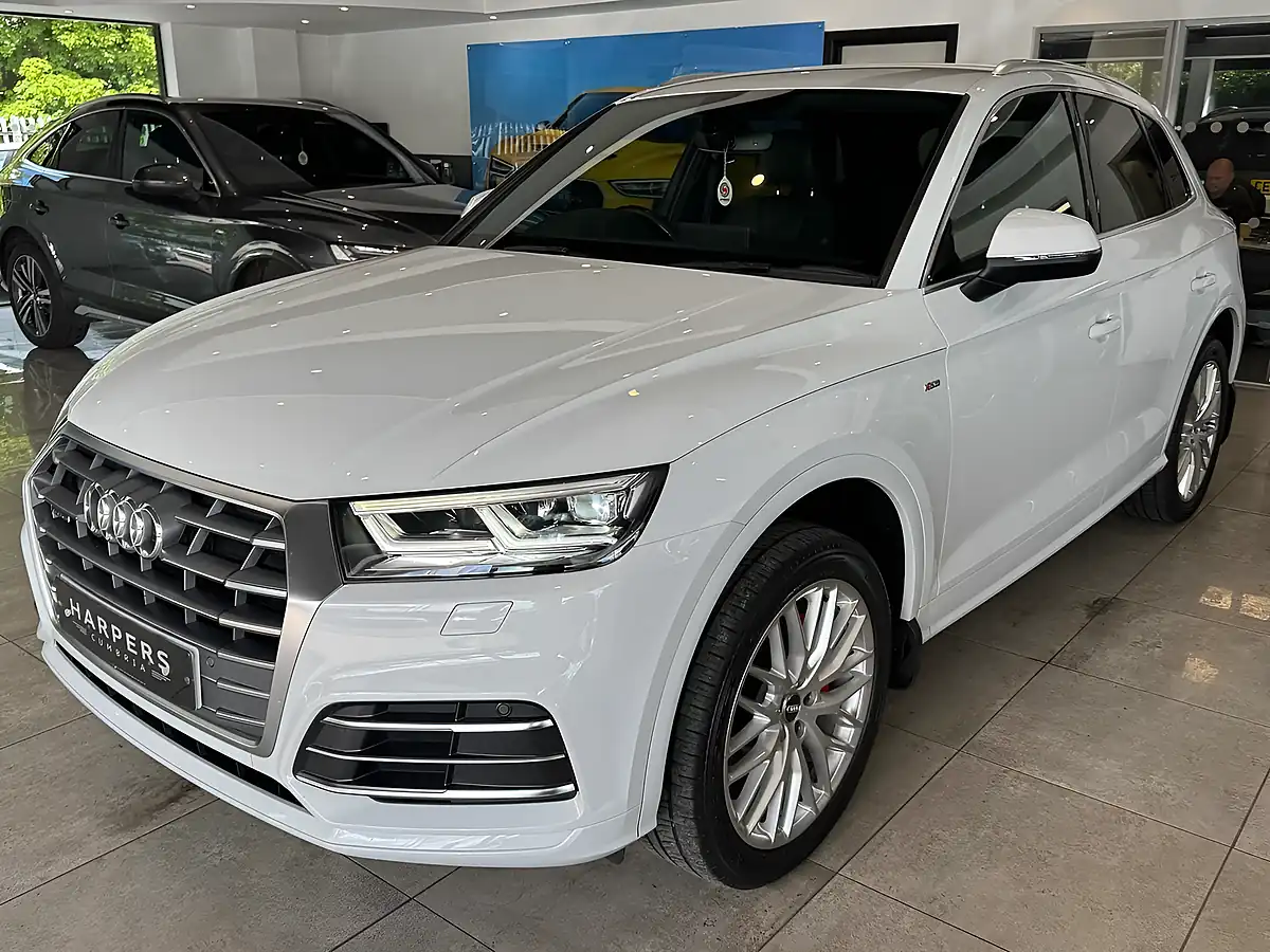 Used 2018 Audi Q5 S Line White - Interior and Exterior details 17