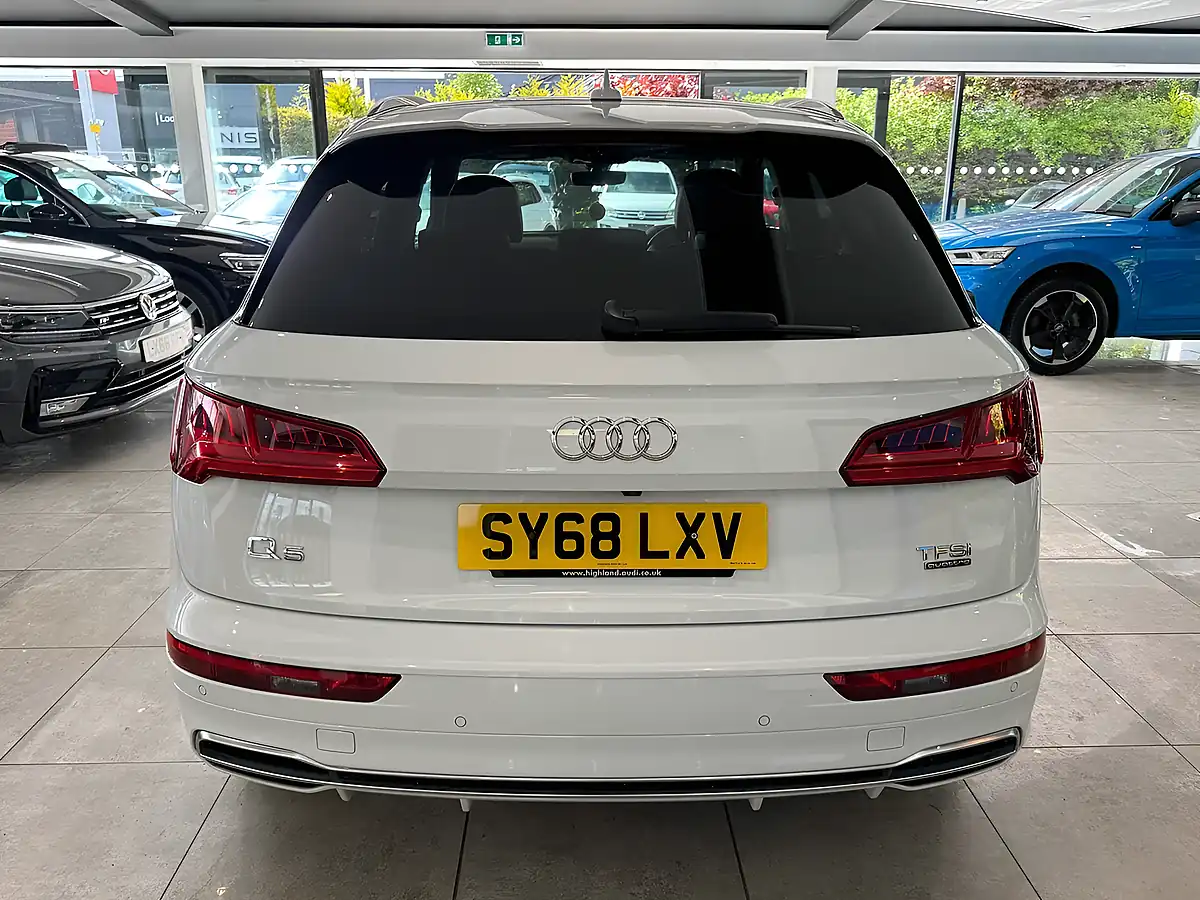 Used 2018 Audi Q5 S Line White - Interior and Exterior details 5