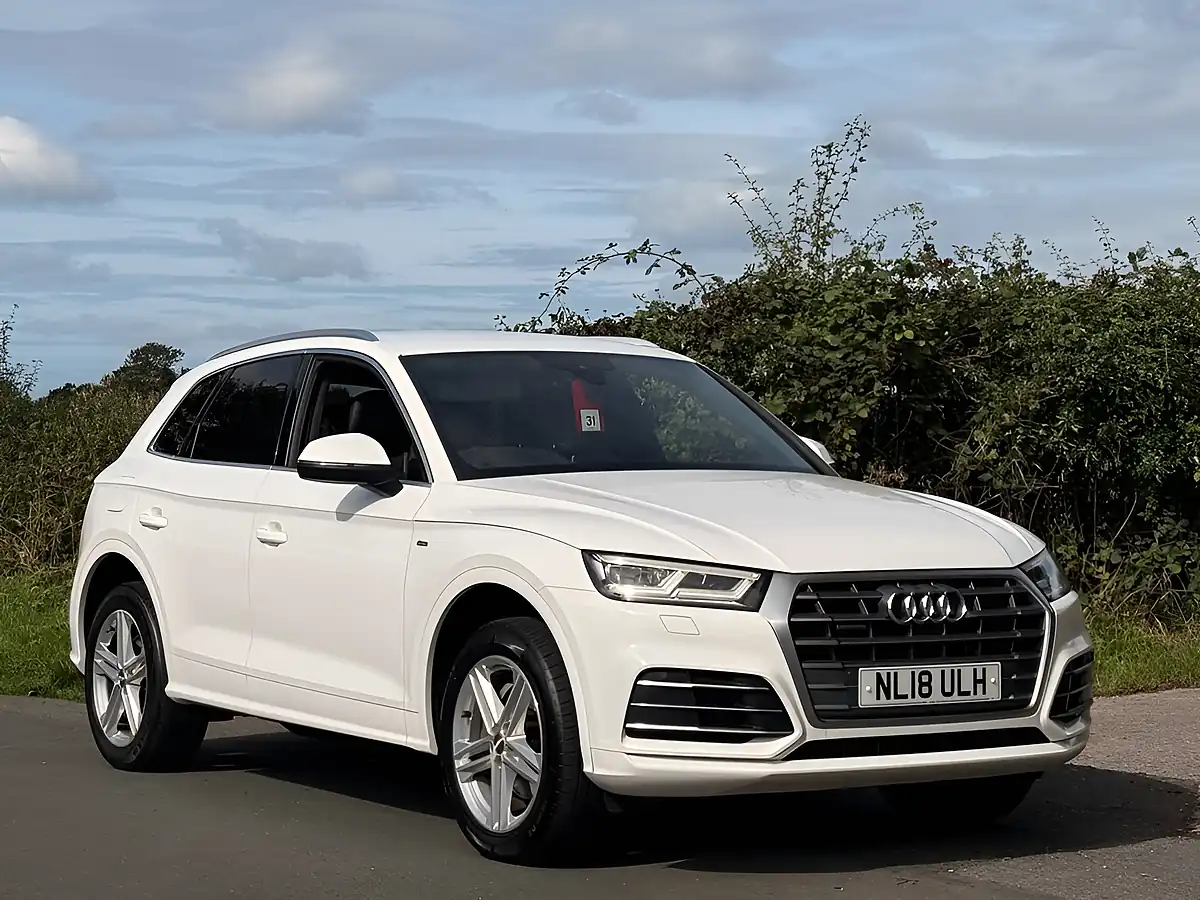 Used 2018 Audi Q5 S Line White - Interior and Exterior details 2
