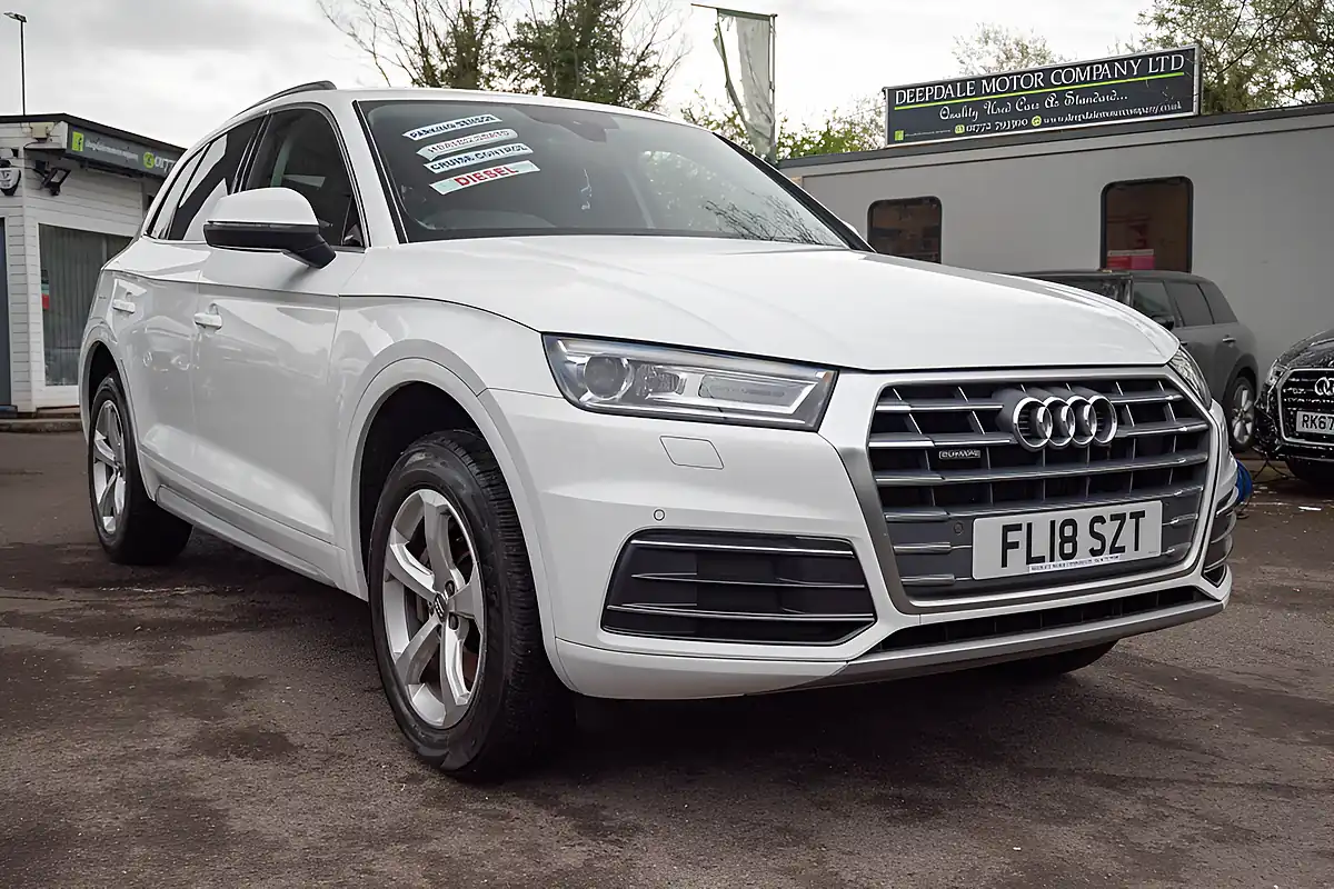 Used 2018 Audi Q5 Sport Glacier White - Interior and Exterior details 10