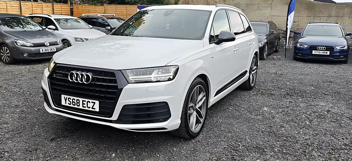 Used 2018 Audi Q7 Black Edition Glacier White - Interior and Exterior details 4