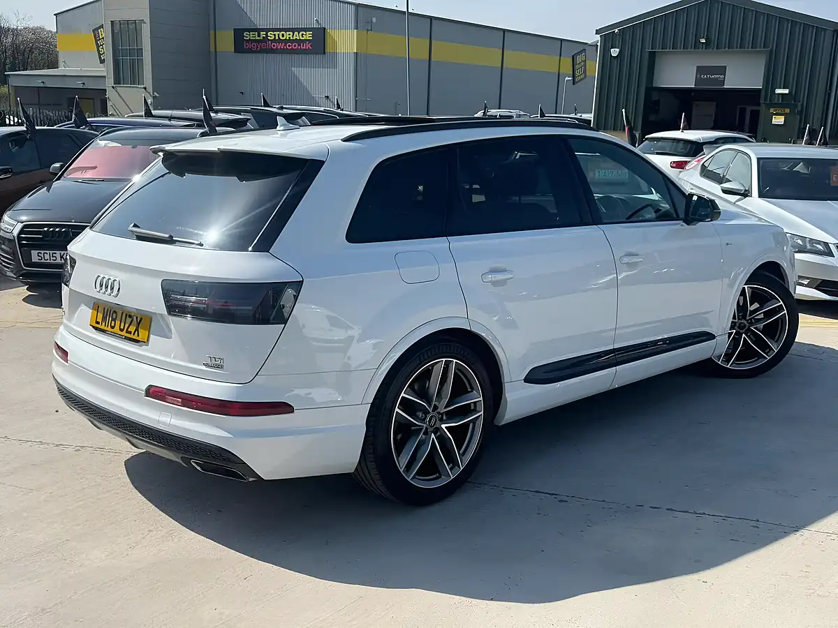 Used 2018 Audi Q7 Black Edition White - Interior and Exterior details 11
