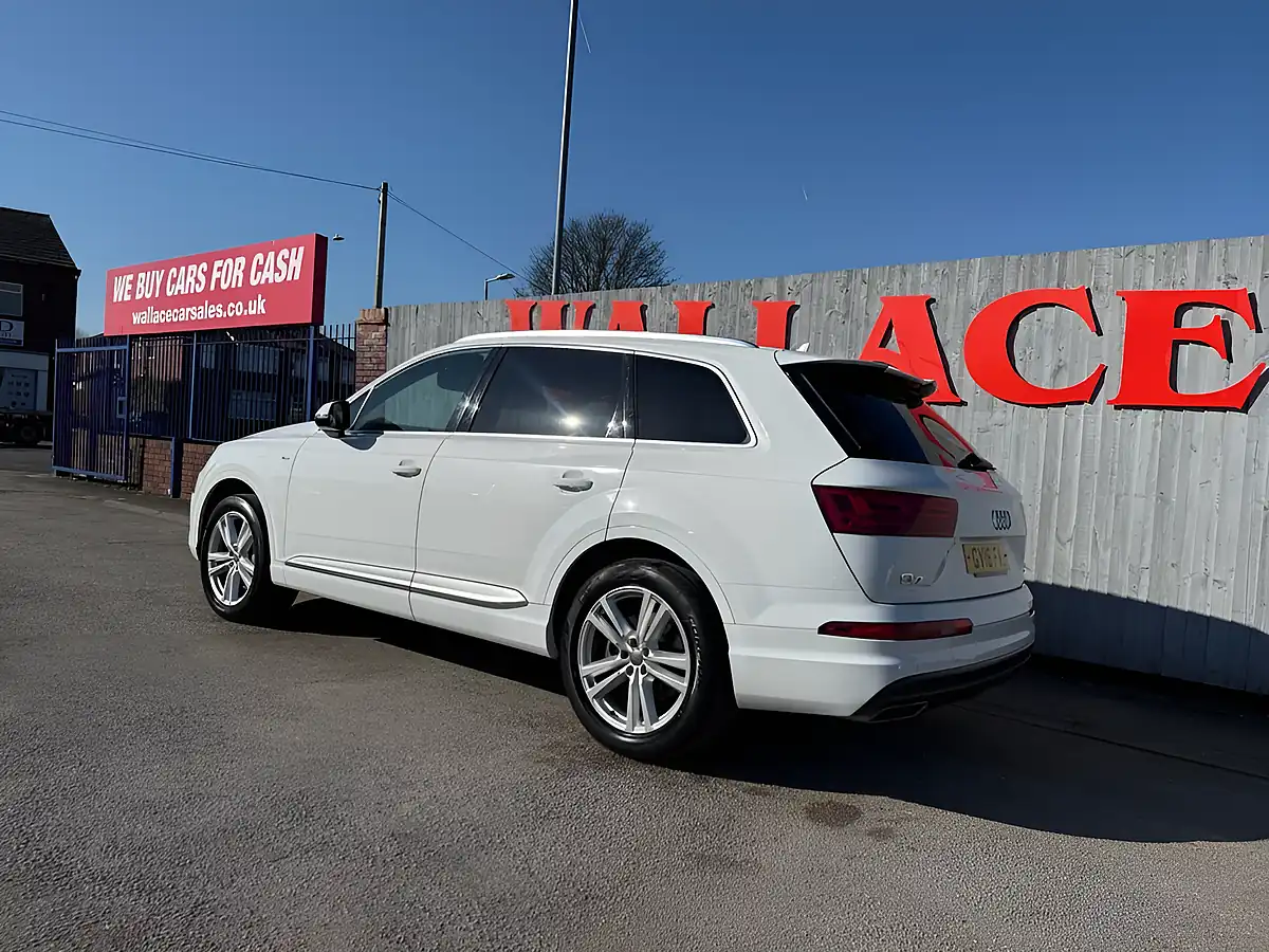 Used 2018 Audi Q7 S Line White - Interior and Exterior details 15