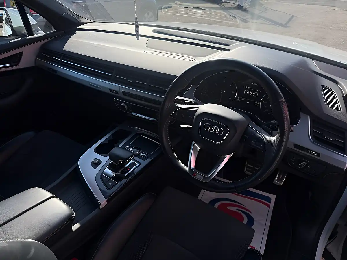 Used 2018 Audi Q7 S Line White - Interior and Exterior details 18
