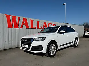 Used 2018 Audi Q7 S Line White - Interior and Exterior details 9