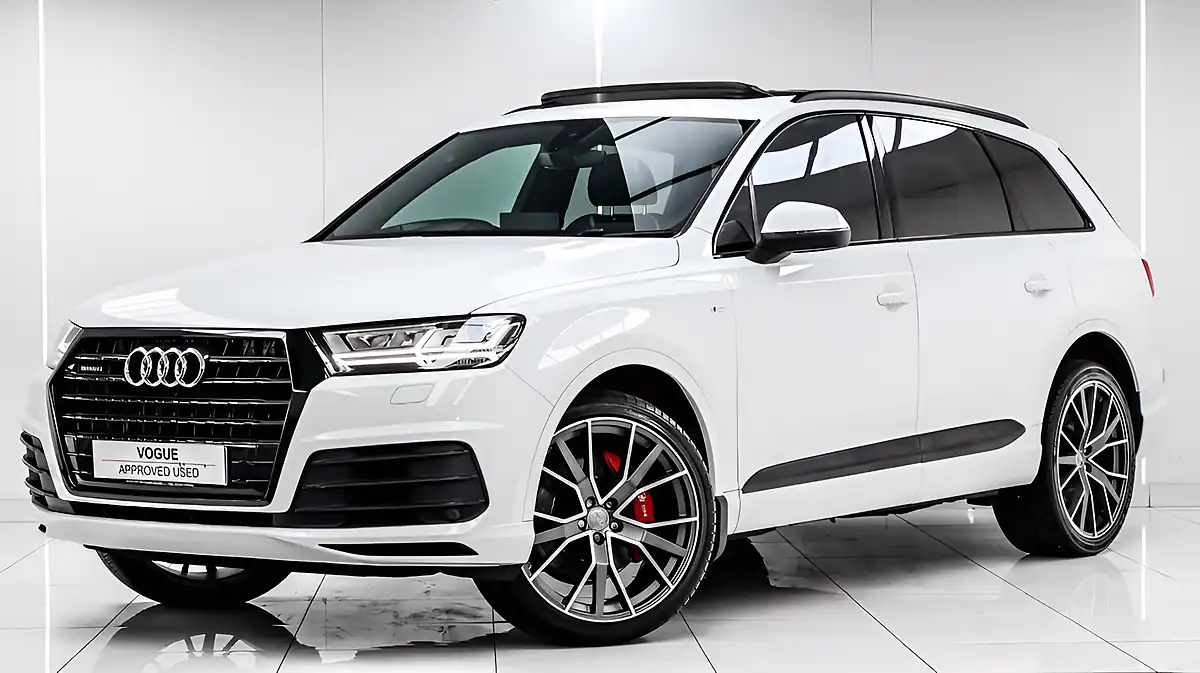 Used 2018 Audi Q7 S Line White - Interior and Exterior details 10