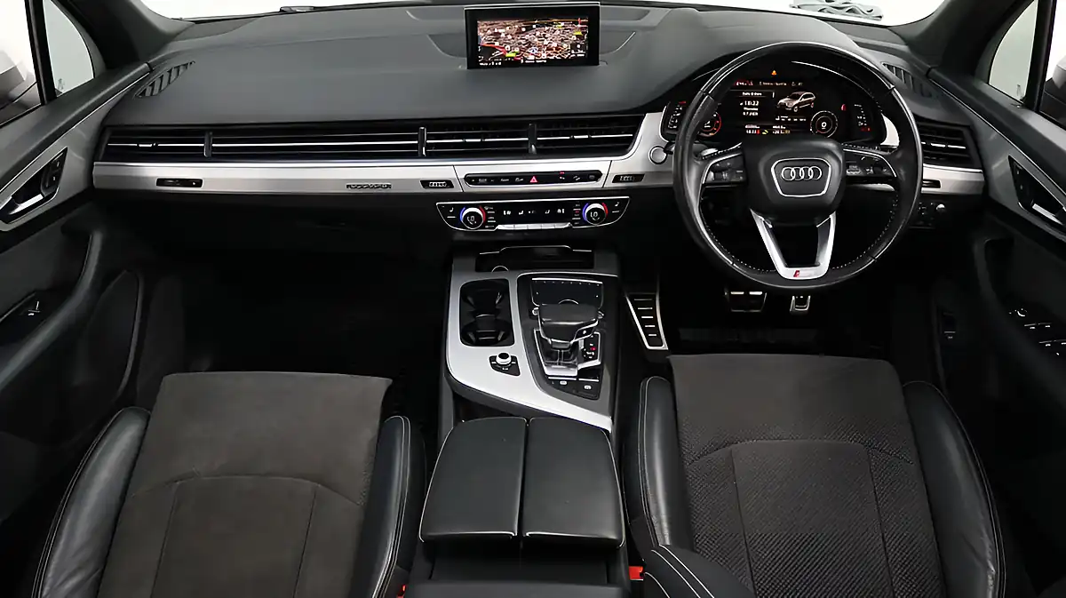 Used 2018 Audi Q7 S Line White - Interior and Exterior details 2