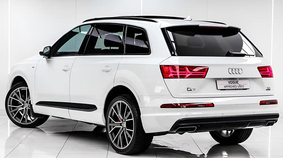 Used 2018 Audi Q7 S Line White - Interior and Exterior details 3