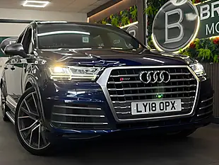 Used 2018 Audi Q7 SQ7 Quattro [4X Services & Huge Spec] Blue - Interior and Exterior details 4