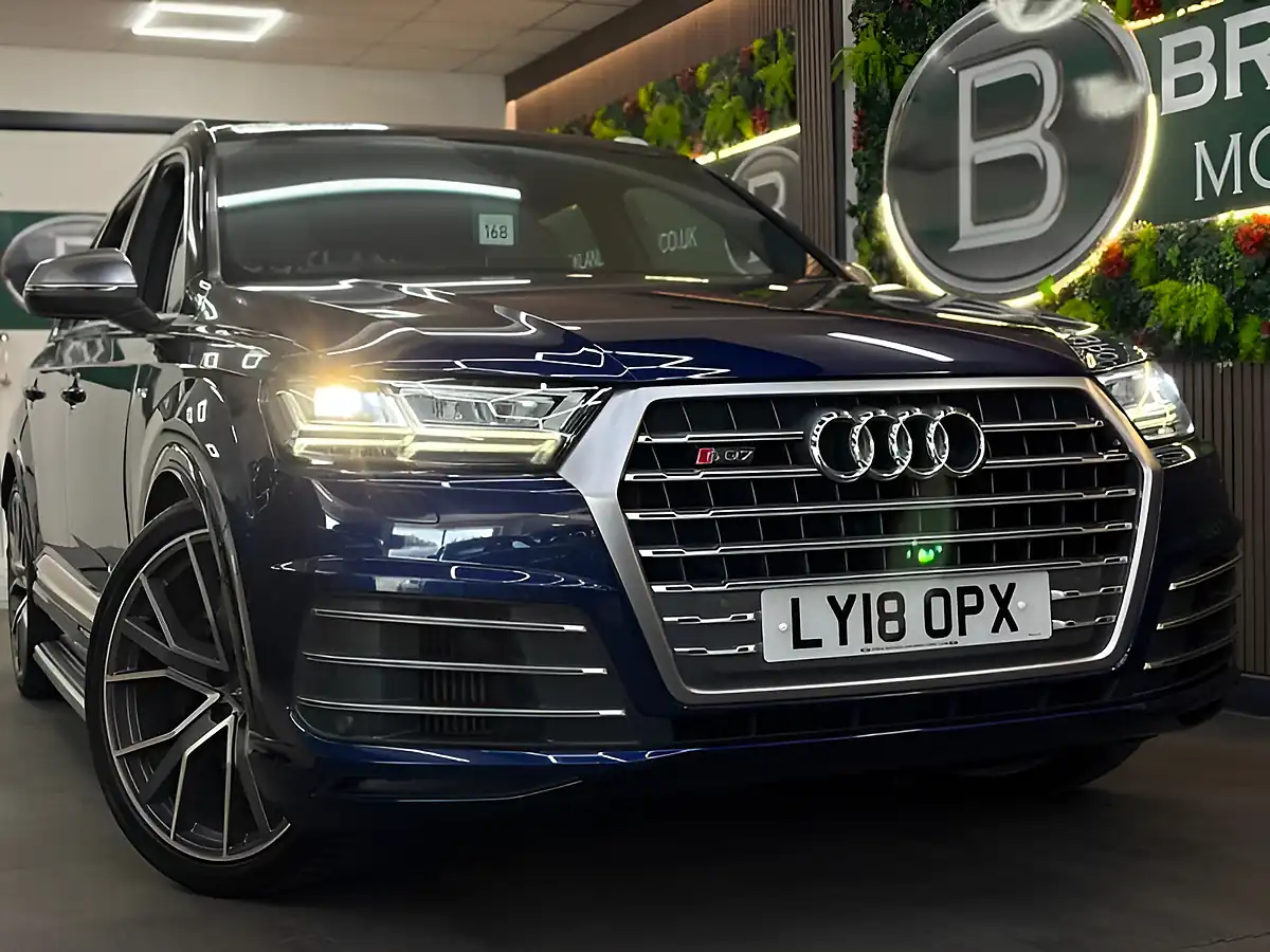 Used 2018 Audi Q7 SQ7 Quattro [4X Services & Huge Spec] Blue - Interior and Exterior details 4