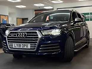 Used 2018 Audi Q7 SQ7 Quattro [4X Services & Huge Spec] Blue - Interior and Exterior details 7