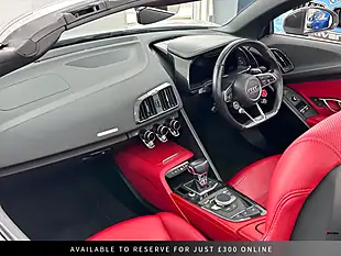 Used 2018 Audi R8 Plus Spyder S Tronic Quattro White - Interior and Exterior details 12