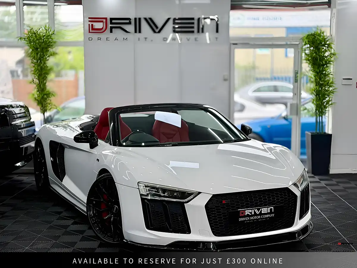 Used 2018 Audi R8 Spyder White - Front View