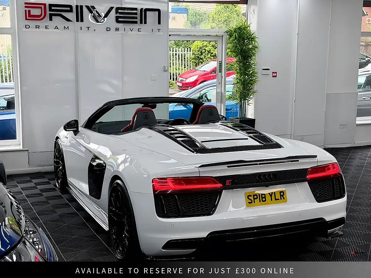 Used 2018 Audi R8 Spyder White - Interior and Exterior details 12