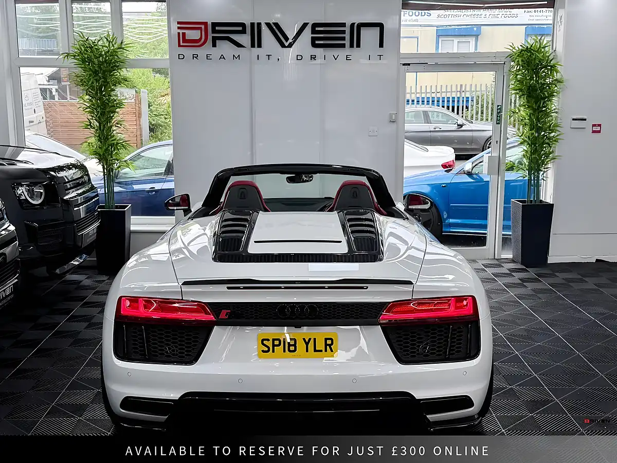 Used 2018 Audi R8 Spyder White - Interior and Exterior details 13