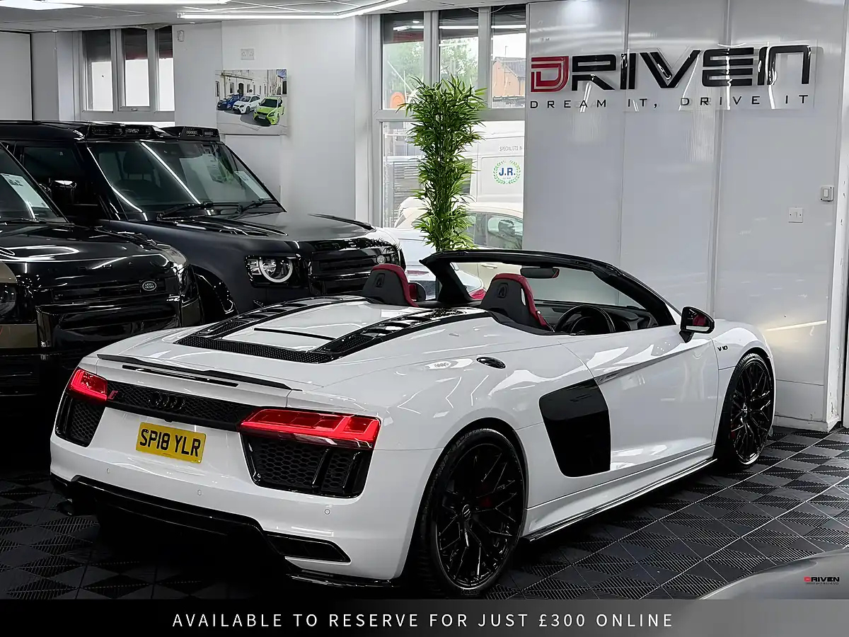 Used 2018 Audi R8 Spyder White - Interior and Exterior details 14