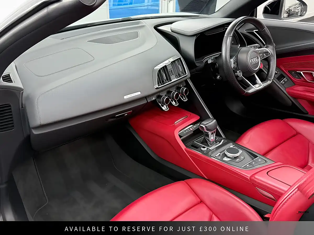 Used 2018 Audi R8 Spyder White - Interior and Exterior details 15