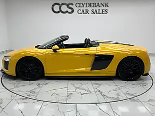 Used 2018 Audi R8 Spyder Yellow - Interior and Exterior details 11