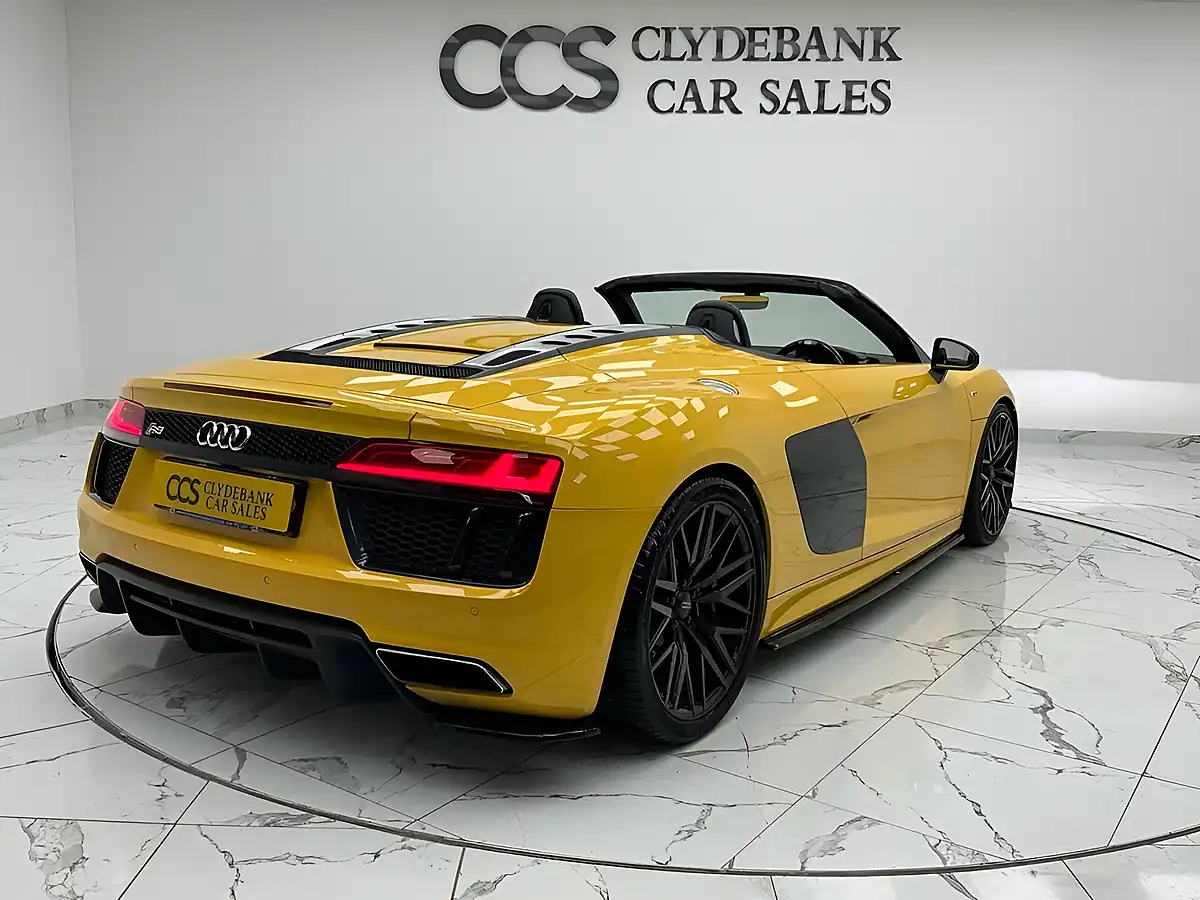 Used 2018 Audi R8 Spyder Yellow - Interior and Exterior details 5