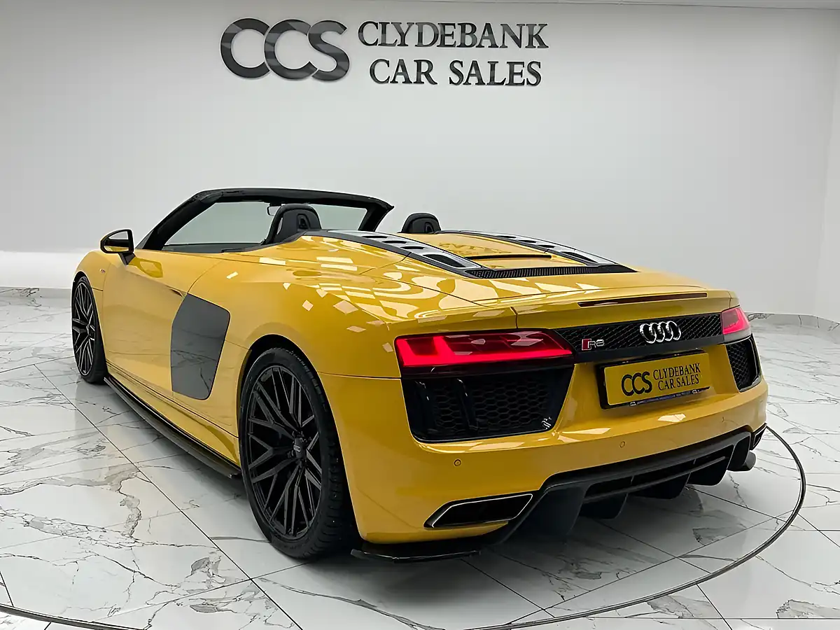 Used 2018 Audi R8 Spyder Yellow - Interior and Exterior details 9