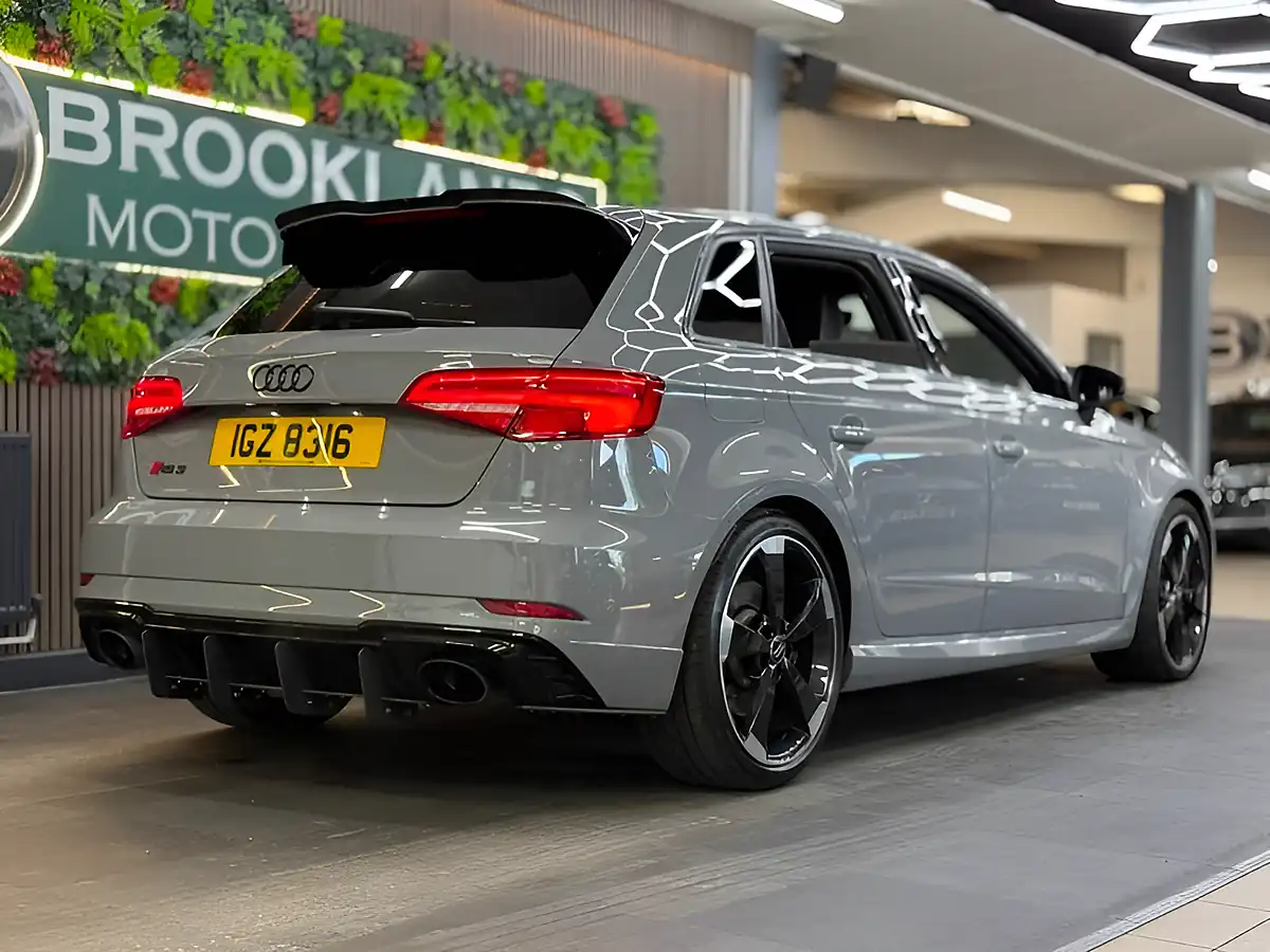 Used 2018 Audi RS3 Nardo Grey Grey - Interior and Exterior details 10
