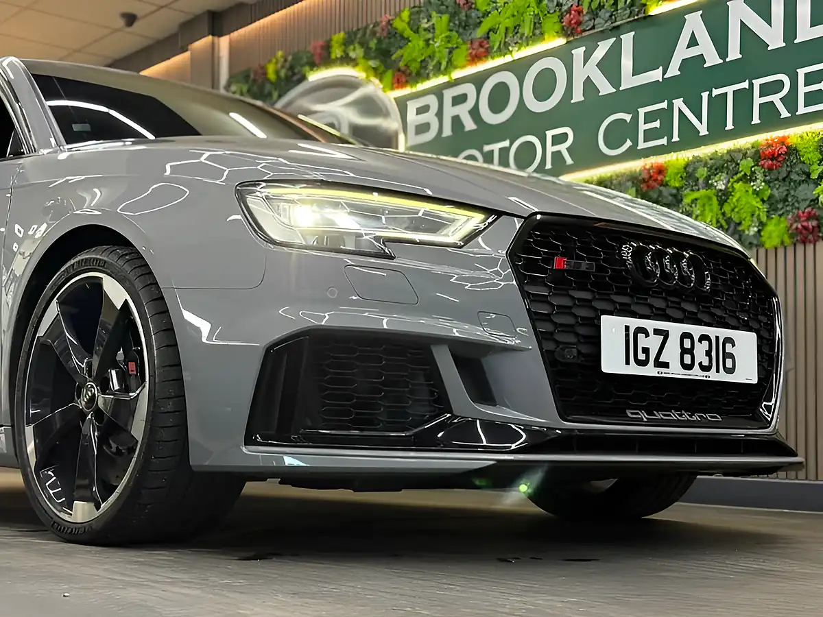 Used 2018 Audi RS3 Nardo Grey Grey - Interior and Exterior details 4