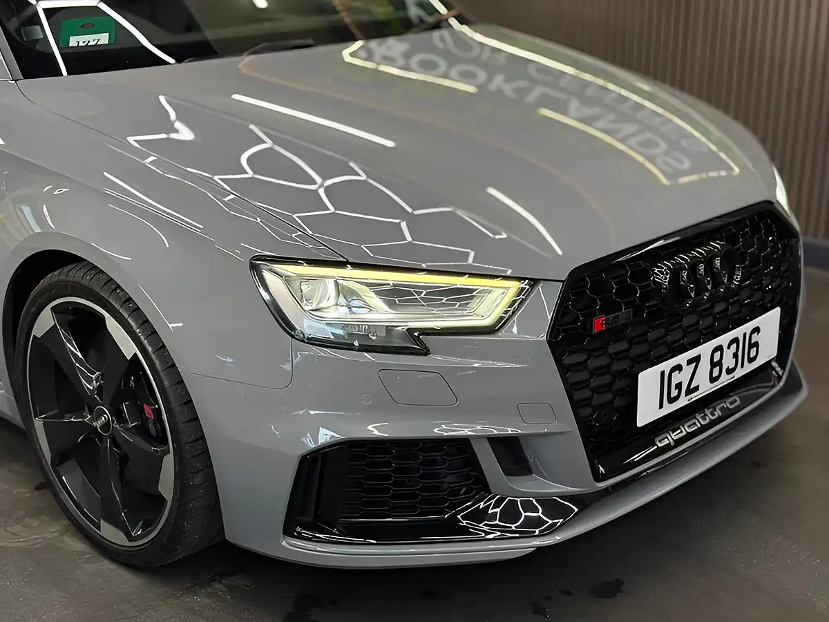 Used 2018 Audi RS3 Nardo Grey Grey - Interior and Exterior details 5