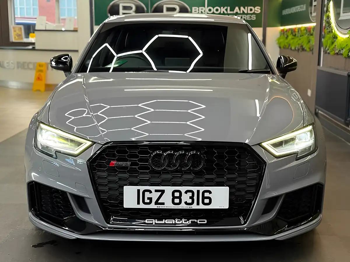 Used 2018 Audi RS3 Nardo Grey Grey - Interior and Exterior details 7