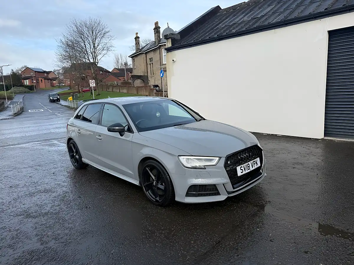 Used 2018 Audi S3 Black Edition Nardo Grey - Interior and Exterior details 11