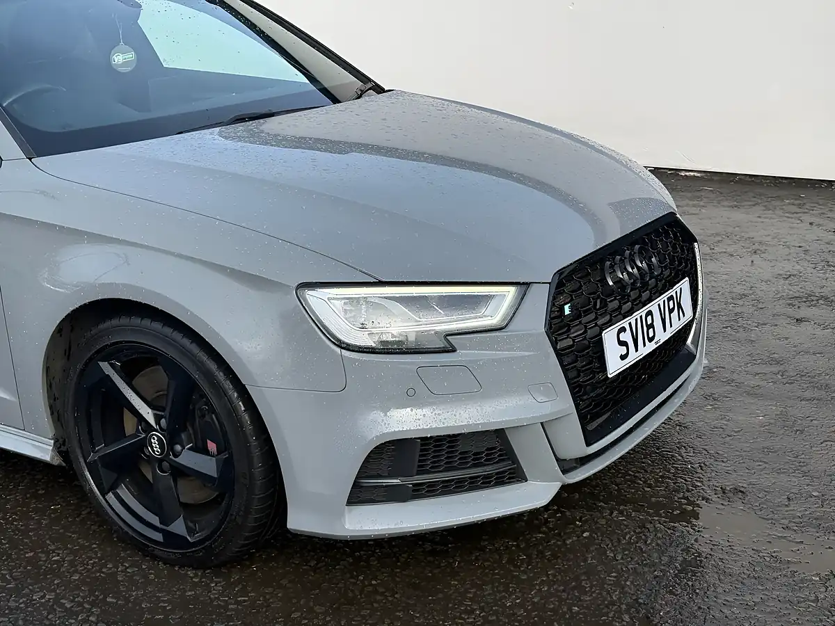 Used 2018 Audi S3 Black Edition Nardo Grey - Interior and Exterior details 12