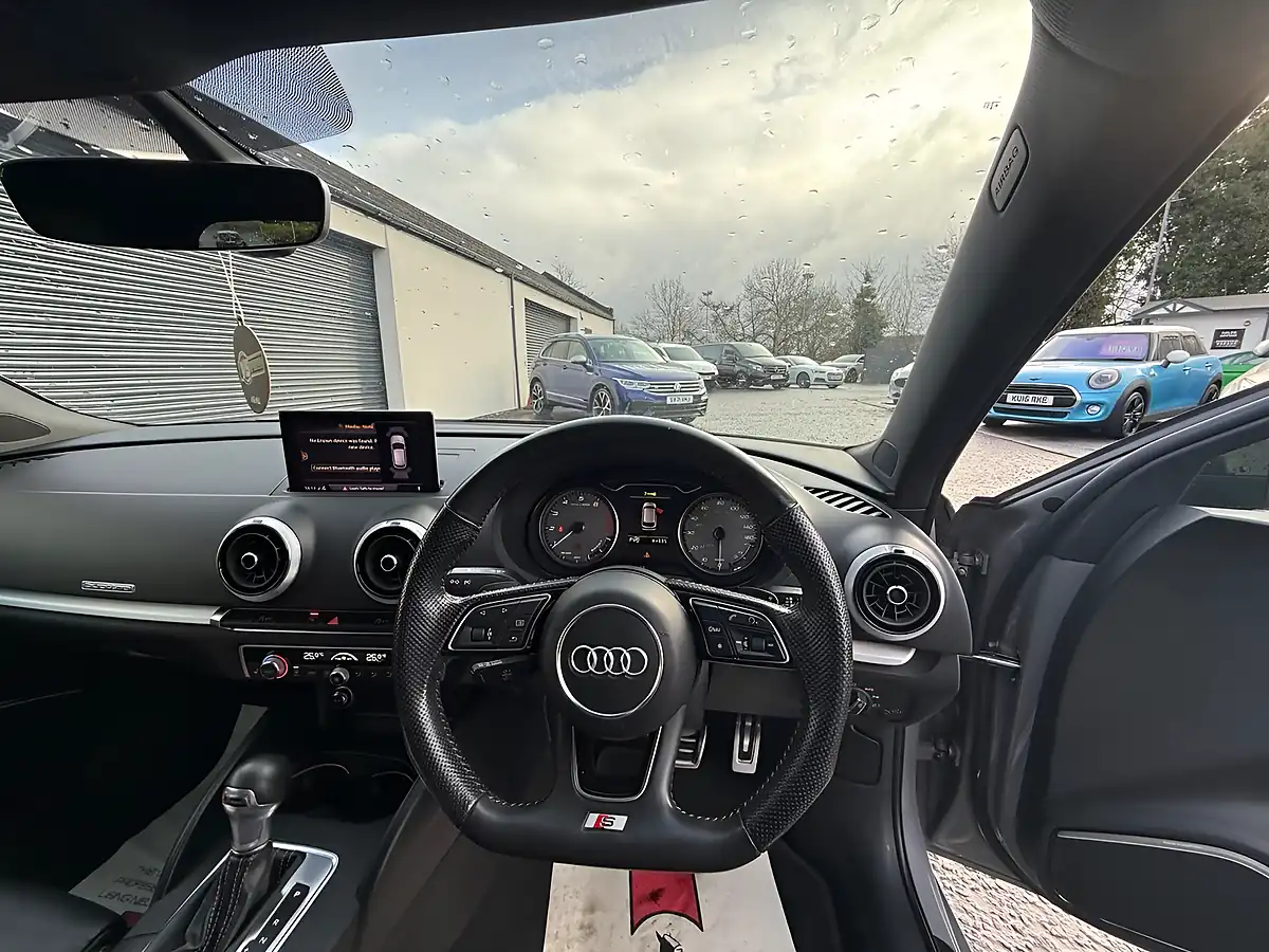 Used 2018 Audi S3 Black Edition Nardo Grey - Interior and Exterior details 17