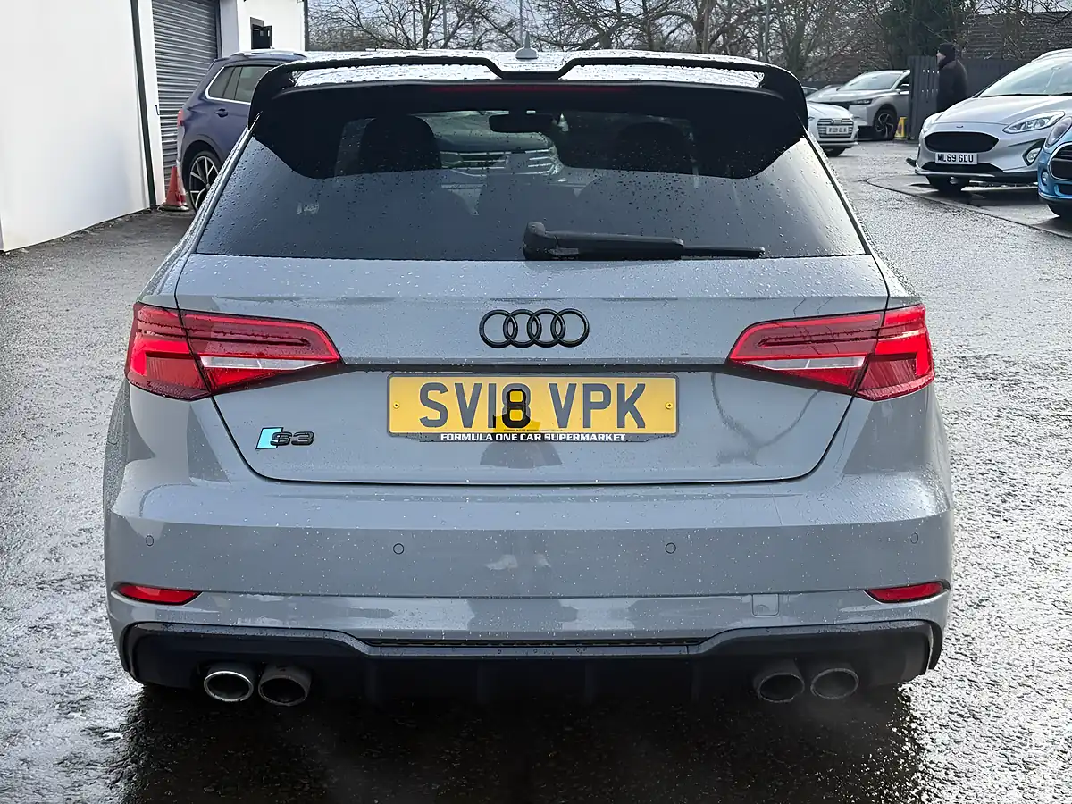 Used 2018 Audi S3 Black Edition Nardo Grey - Interior and Exterior details 5