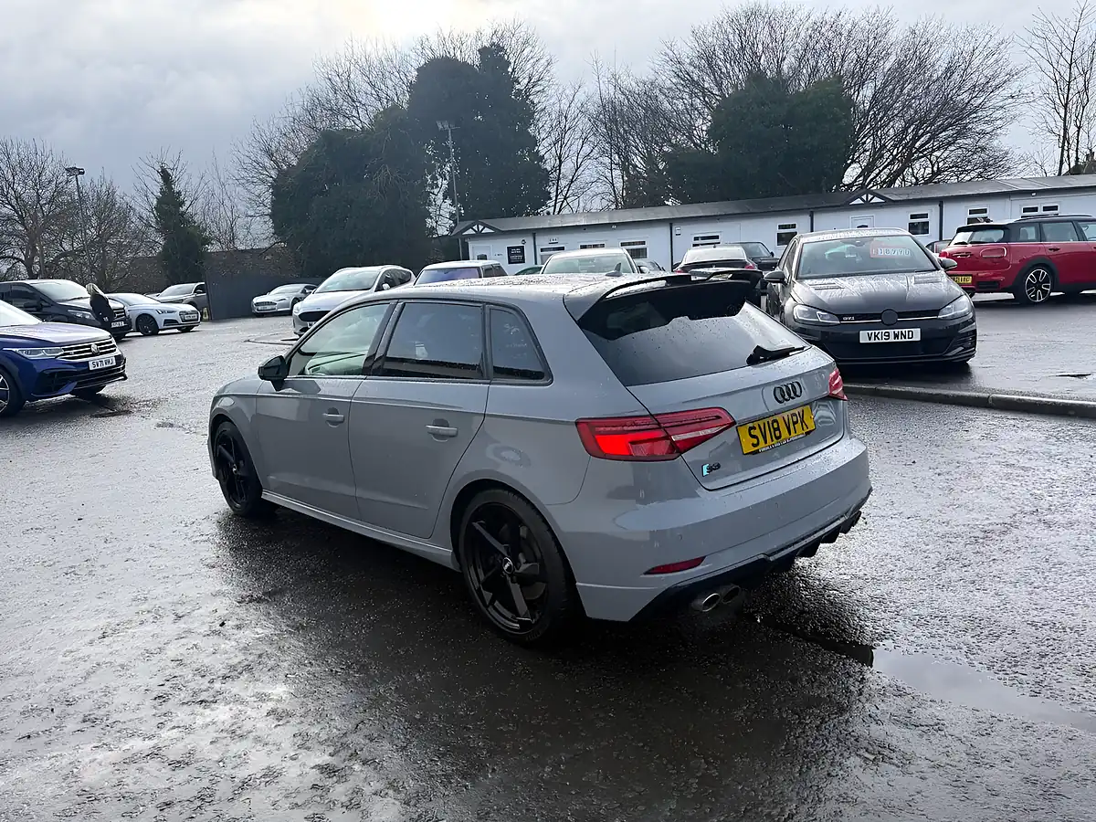 Used 2018 Audi S3 Black Edition Nardo Grey - Interior and Exterior details 6