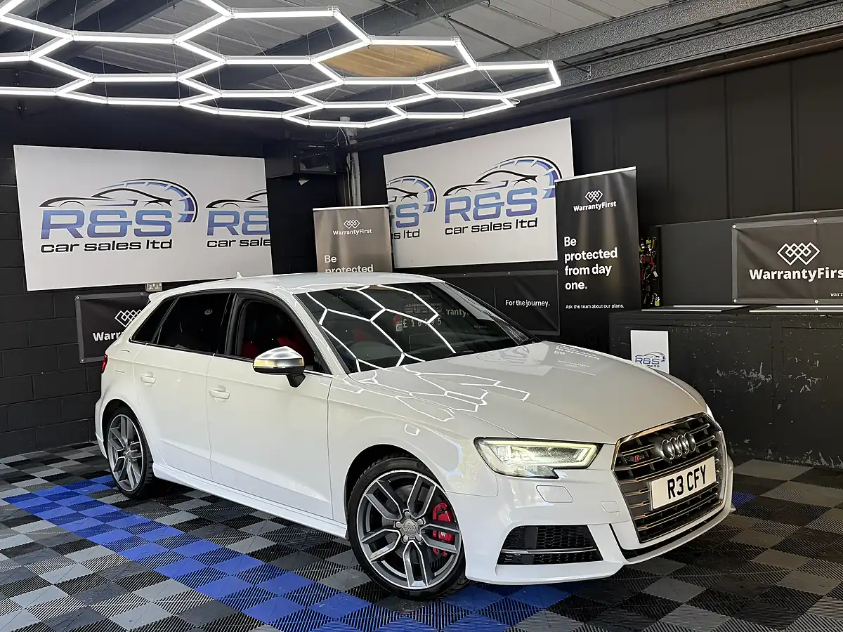 Used 2018 Audi S3 Quattro White - Front View