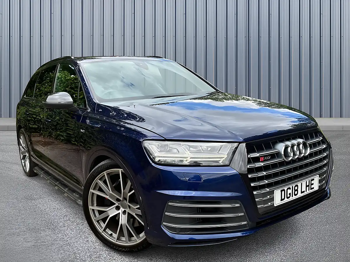 Used 2018 Audi Sq7 Blue - Front View