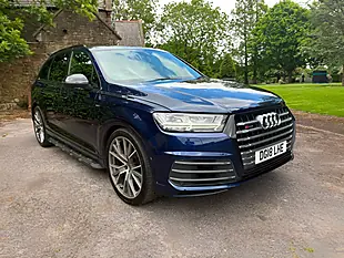 Used 2018 Audi Sq7 Blue - Interior and Exterior details 15