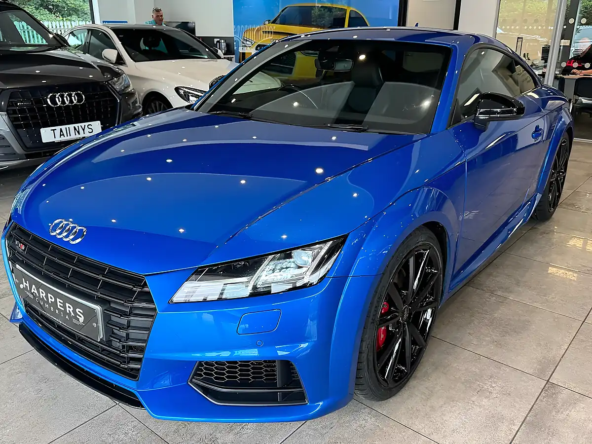 Used 2018 Audi Tts Black Edition Blue - Interior and Exterior details 12