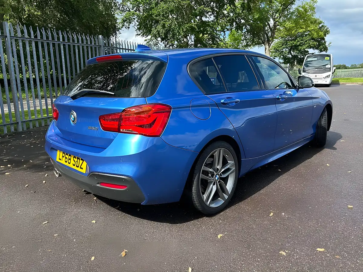 Used 2018 BMW 1 Series M Sport Blue - Interior and Exterior details 4