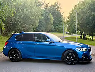 Used 2018 BMW 1 Series M Sport Blue - Interior and Exterior details 8