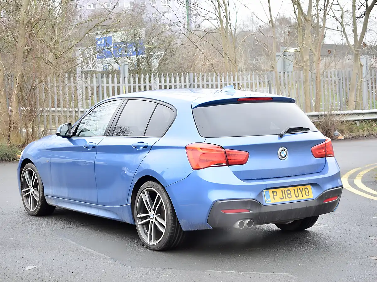 Used 2018 BMW 1 Series M Sport Blue - Interior and Exterior details 5