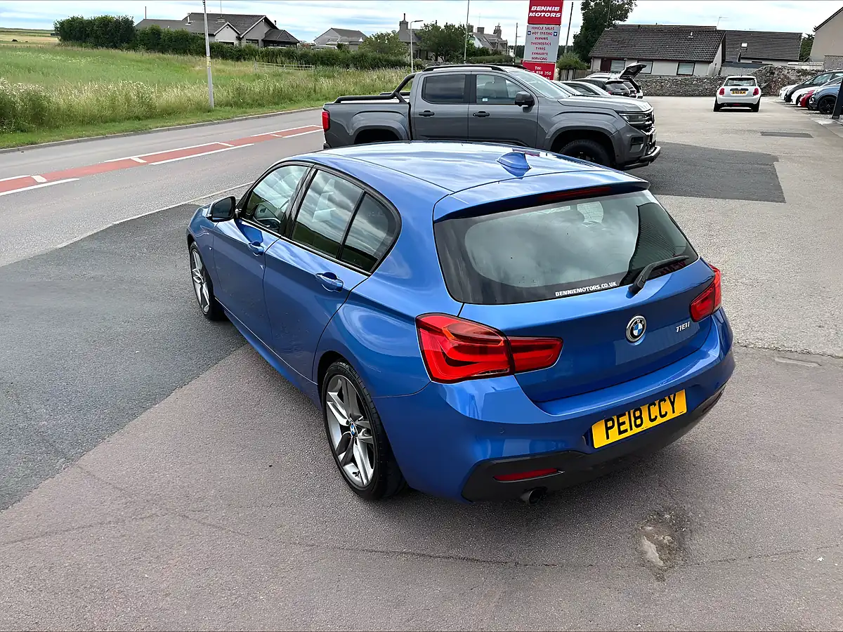 Used 2018 BMW 1 Series M Sport Blue - Interior and Exterior details 5