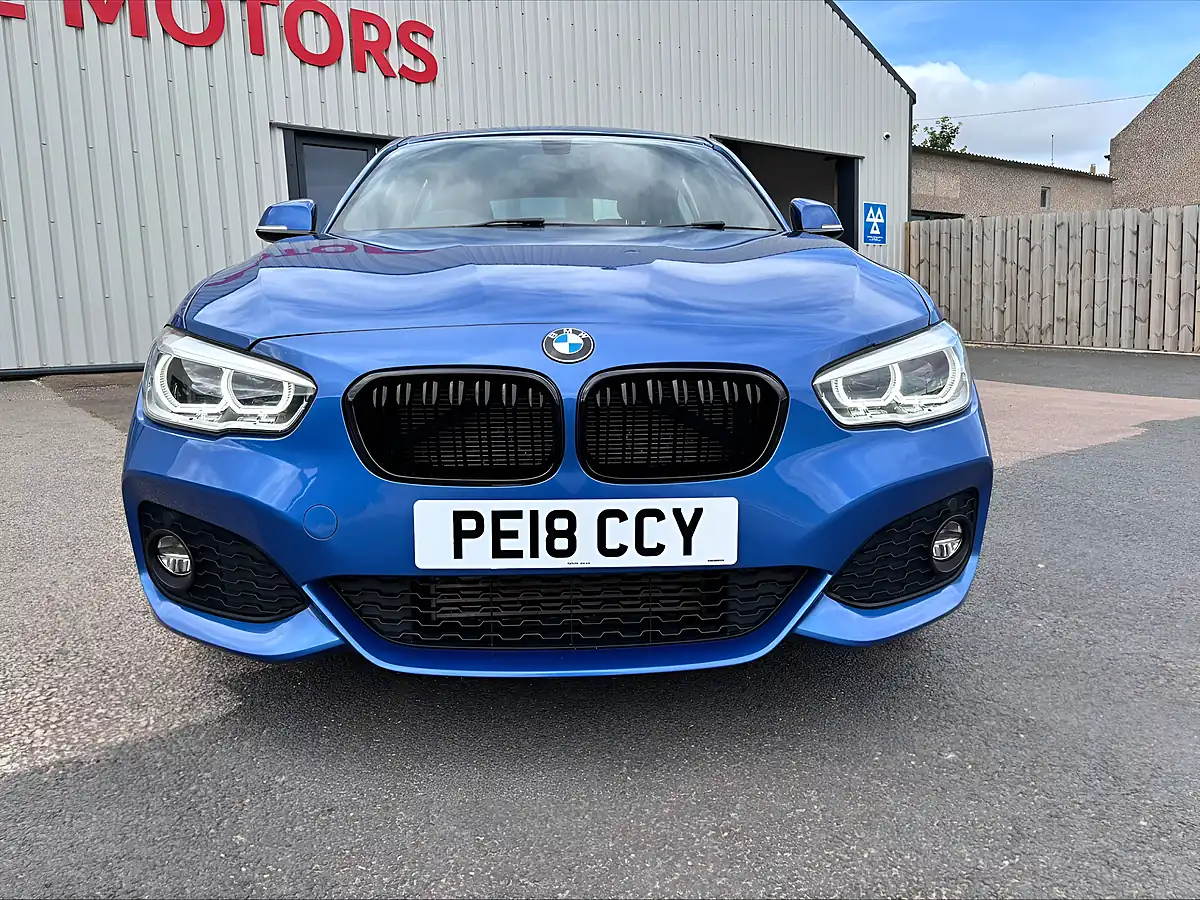 Used 2018 BMW 1 Series M Sport Blue - Interior and Exterior details 6