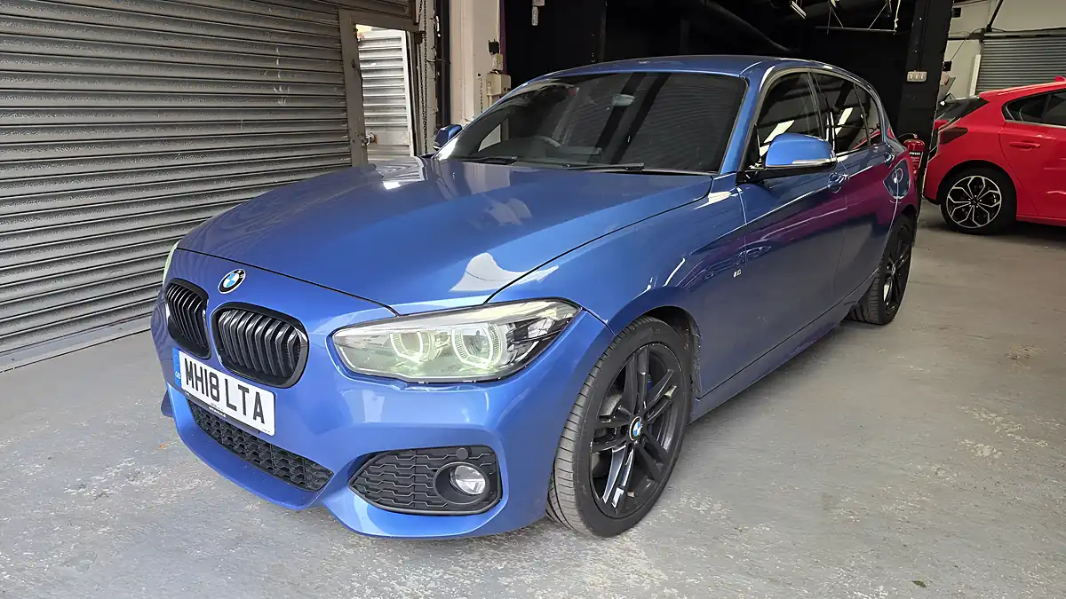 Used 2018 BMW 1 Series M Sport Shadow Edition Blue - Interior and Exterior details 3