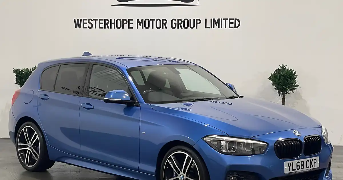 Used 2018 BMW 1 Series M Sport Shadow Edition Blue - Front View