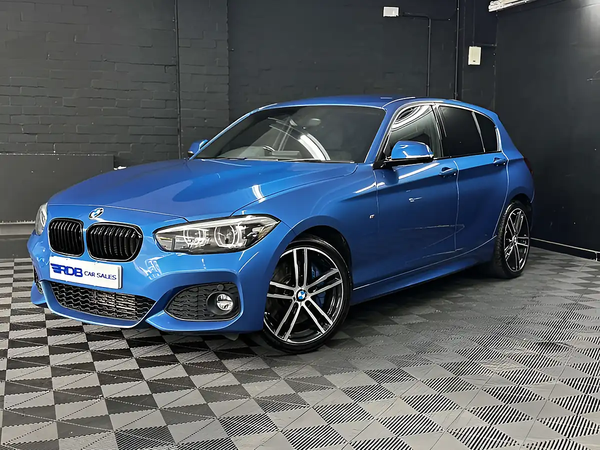 Used 2018 BMW 1 Series M Sport Shadow Edition Estoril Blue - Front View