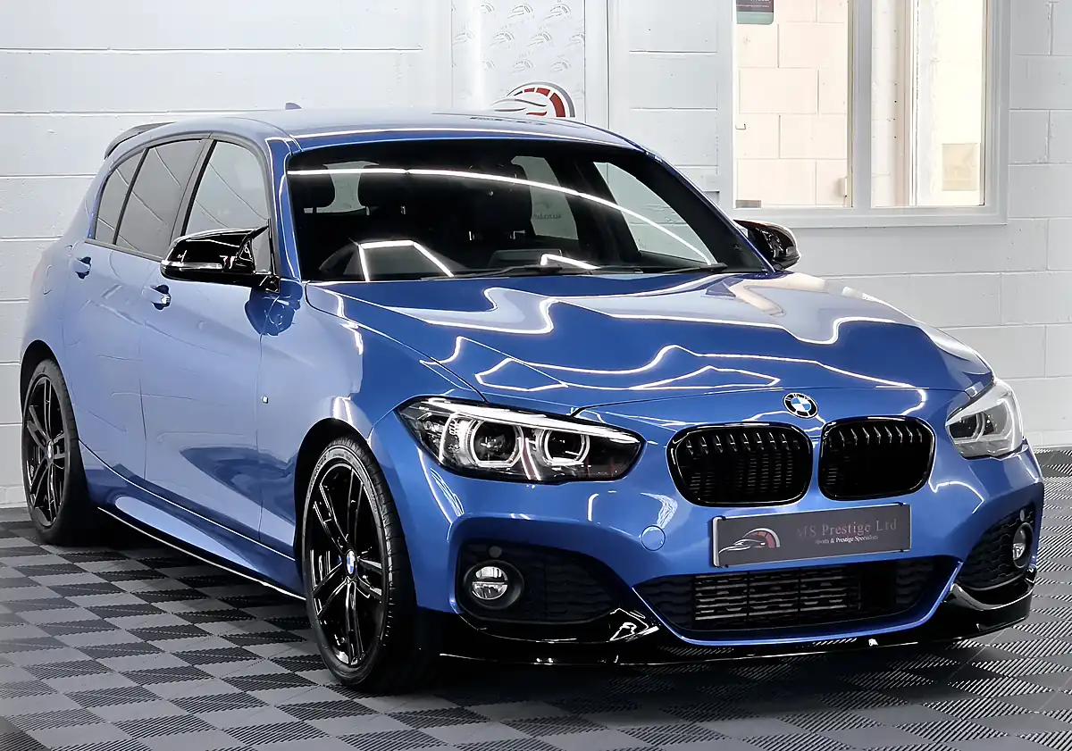 Used 2018 BMW 1 Series M Sport Shadow Edition Estoril Blue - Interior and Exterior details 4