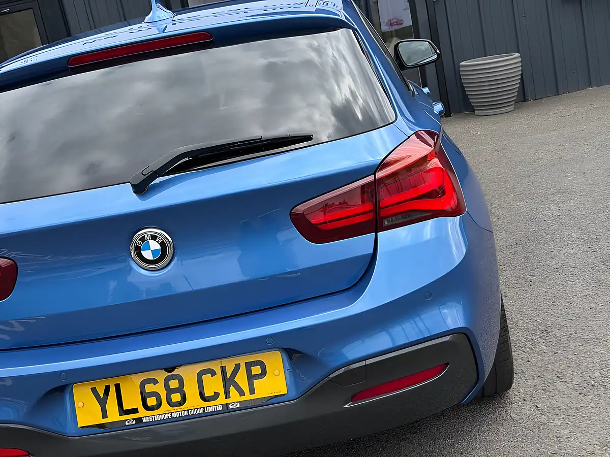 Used 2018 BMW 1 Series M Sport Shadow Edition Estoril Blue - Interior and Exterior details 14